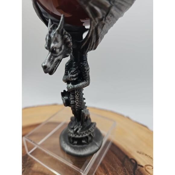 1.3lb 75mm Carnelian Quartz W/Dragon Stand - Picture 10 of 12